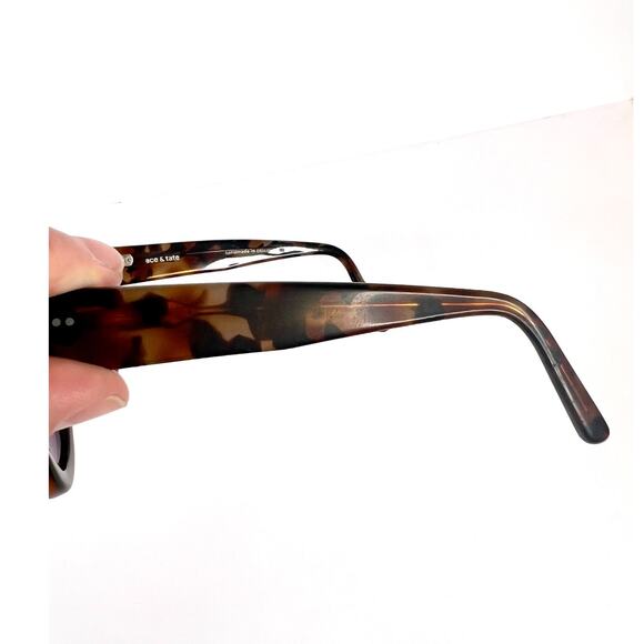 Ace & Tate Harper On the Rocks Round Tortoise Shell Sunglasses 54 21 145 - Picture 11 of 16